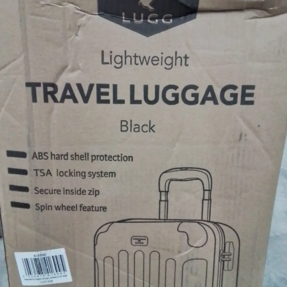 BOXED LUGG TRAVEL LUGGAGE  BLACK