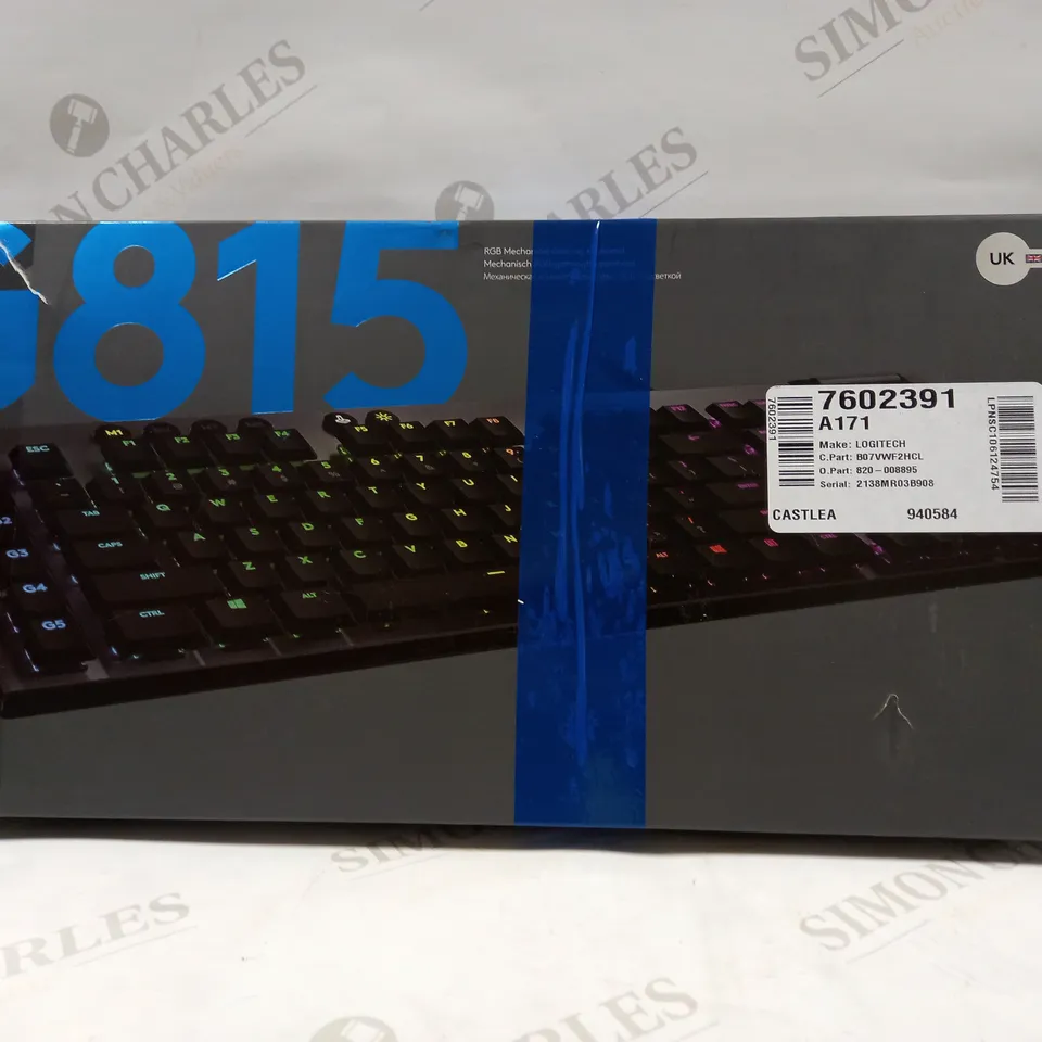 LOGITECH G815 RGB MECHANICAL WIRED GAMING KEYBOARD 