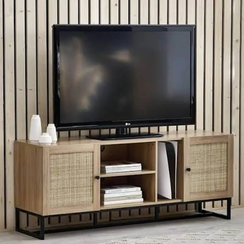 BOXED TV UNIT - OAK (1 BOX)