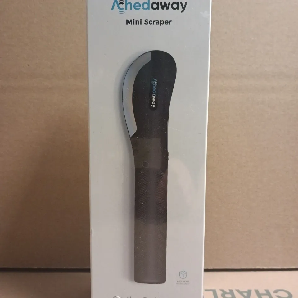 BOXED ACHED AWAY ON-THE-GO HEATED MUSCLE SCRAPING TOOL