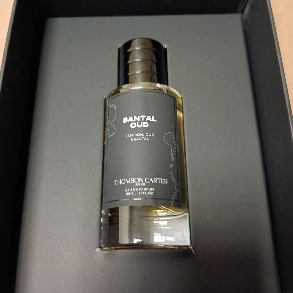 BOXED THOMAS CARTER SANTAL OUD SAFFRON, OUD AND SANTAL 50ML EAU DE PARFUM