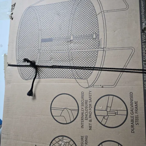 BOXED SPORTSPOWER 8FT TRAMPOLINE PINK - COLLECTION ONLY