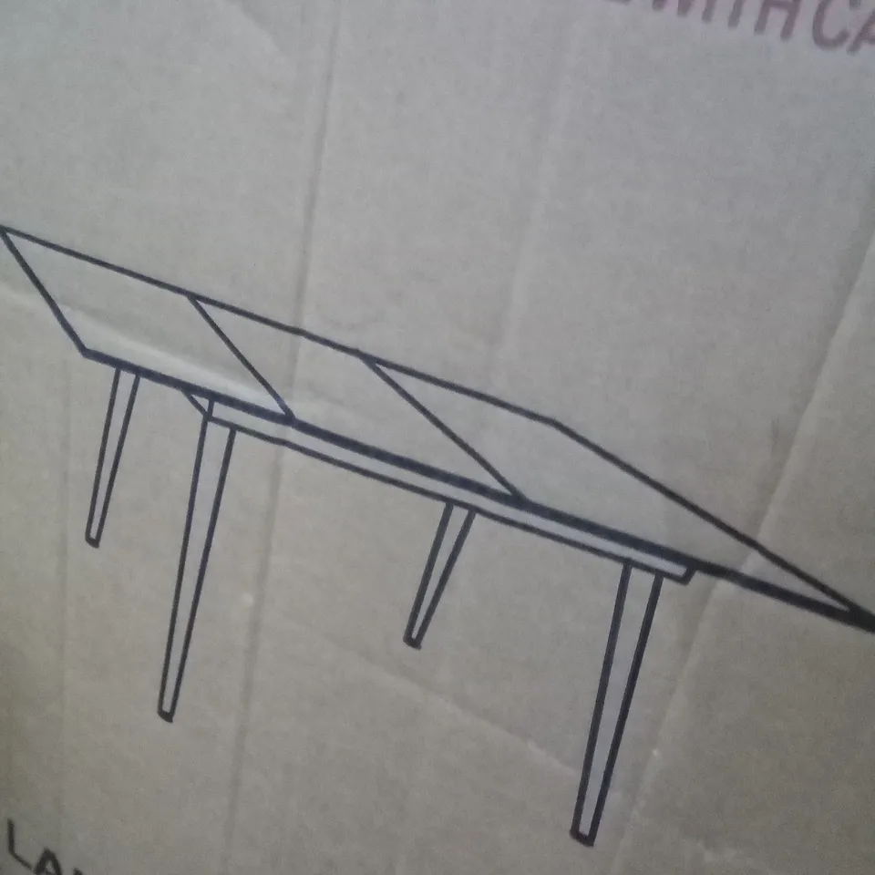 BOXED LANKOU DINING TABLE 128 X 88 X 15CM 