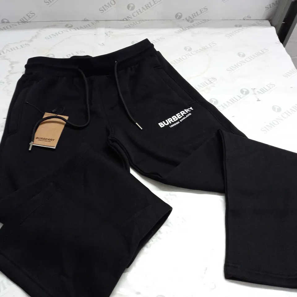 BURBERRY BLACK JOGGERS - UK  M