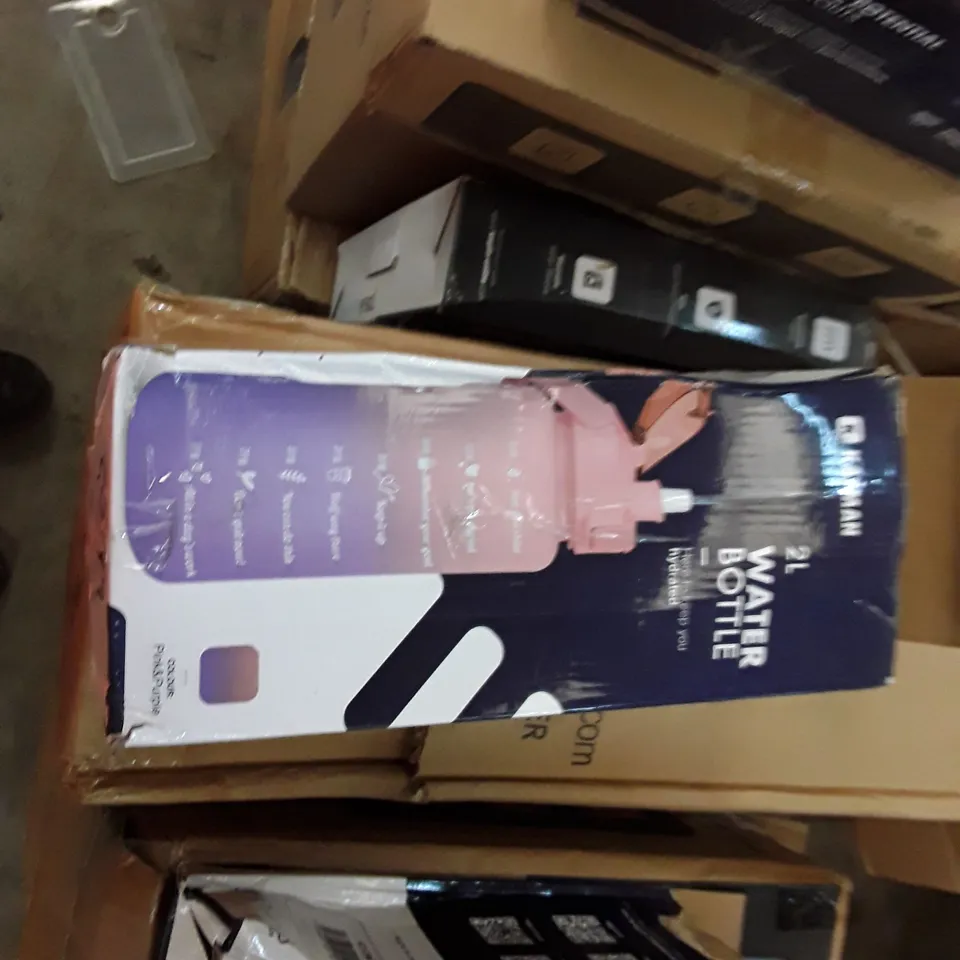 BOXED KAYMAN 2 LITRE WATER BOTTLE PINK & PURPLE