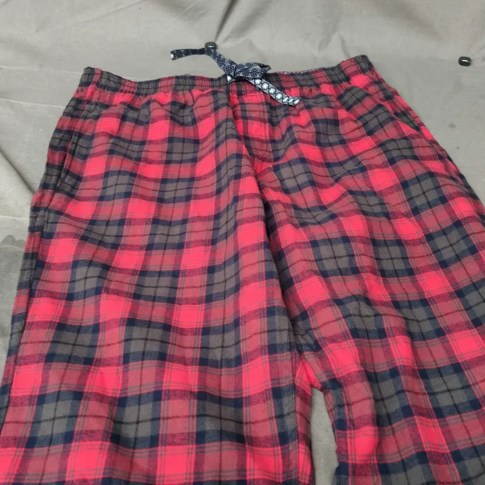 WHITE STUFF MOORLAND FLANNEL PJ TROUSERS – RED, UK L