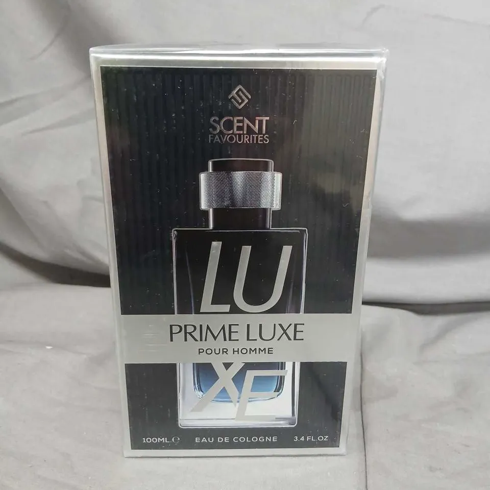 BOXED AND SEALED SCENT FAVOURITES PRIME LUXE POUR HOMME EAU DE COLOGNE 100ML