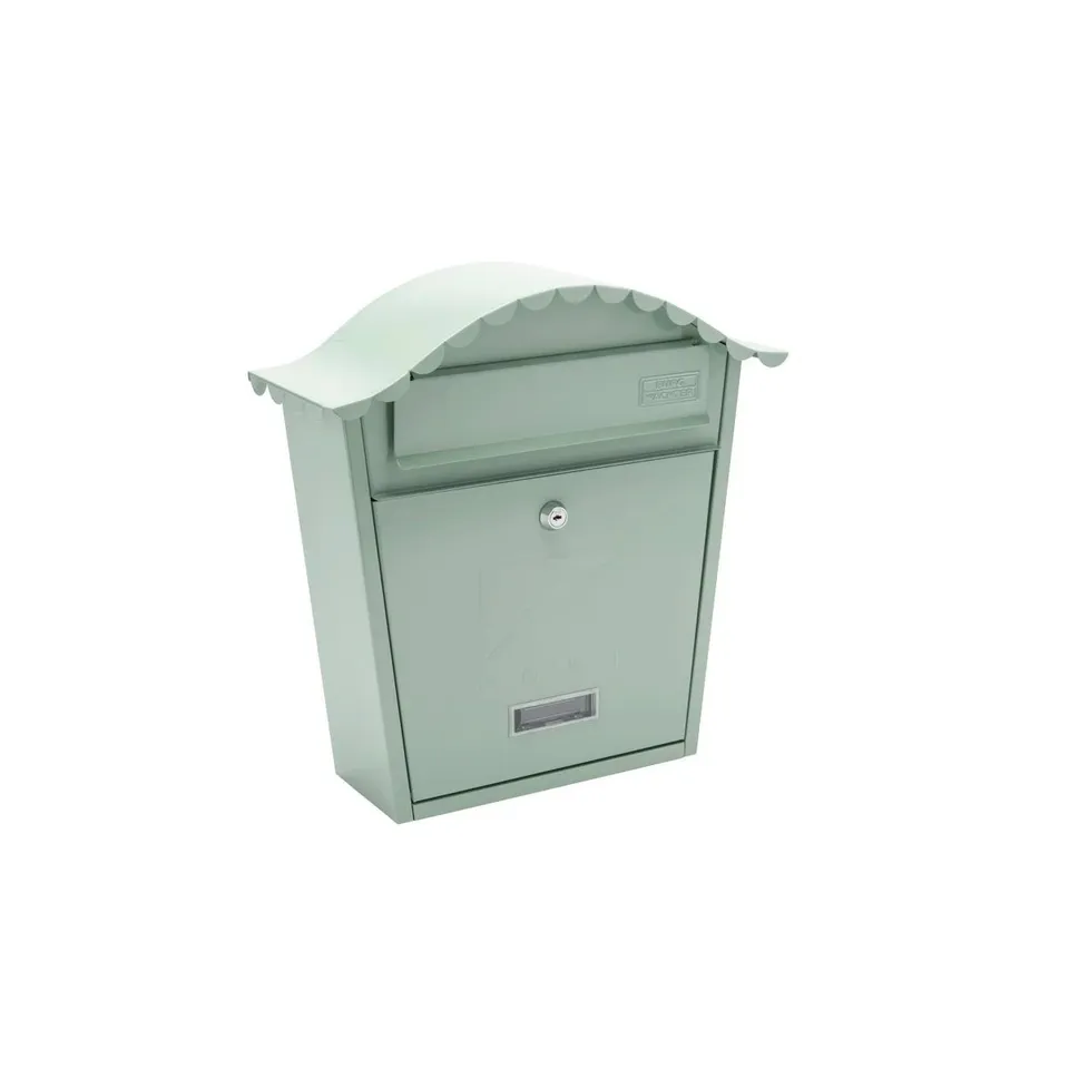 BOXED CLASSIC WALL MOUNTED GALVANISED STEEL LOCKABLE WATERPROOF POST BOX (1 BOX)