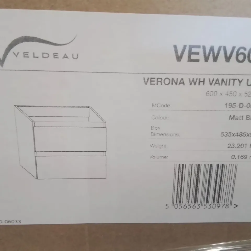 PALLET OF ASSORTED BATHROOM CABINETS - 5 BOXES