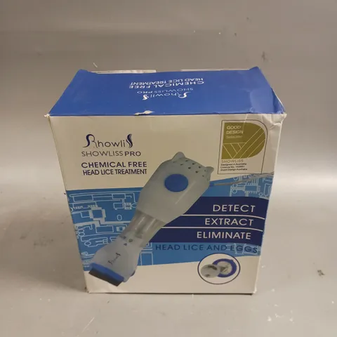 BOXED SHOWLISS PRO CHEMICAL FREE HEADLICE TREATMENT DEVICE 