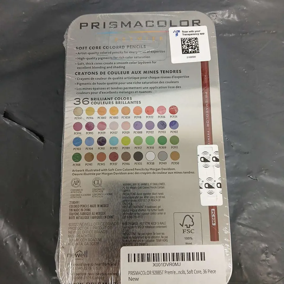 SEALED PRISMACOLOUR PREMIER 36 COLOURED PENCILS