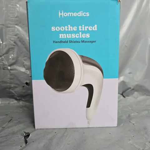 BOXED HOMEDICS HANDHELD SHIATSU MASSAGER