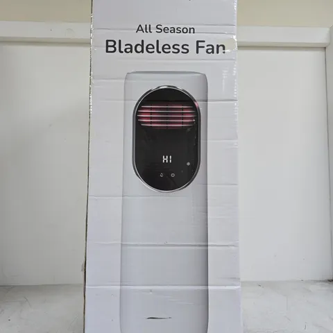 BLISS & BEYOND ALL SEASON BLADELESS FAN – WHITE, BOXED