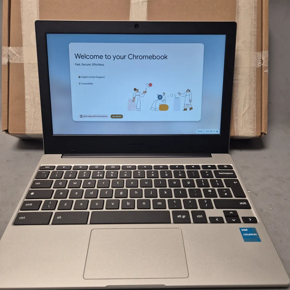 SAMSUNG GALAXY CHROMEBOOK INTEL CELERON LAPTOP IN SILVER - XE310XDA