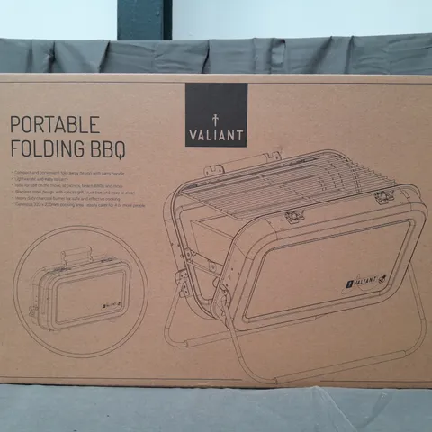 BOXED VALIANT PORTABLE FOLDING BBQ IN YELLOW