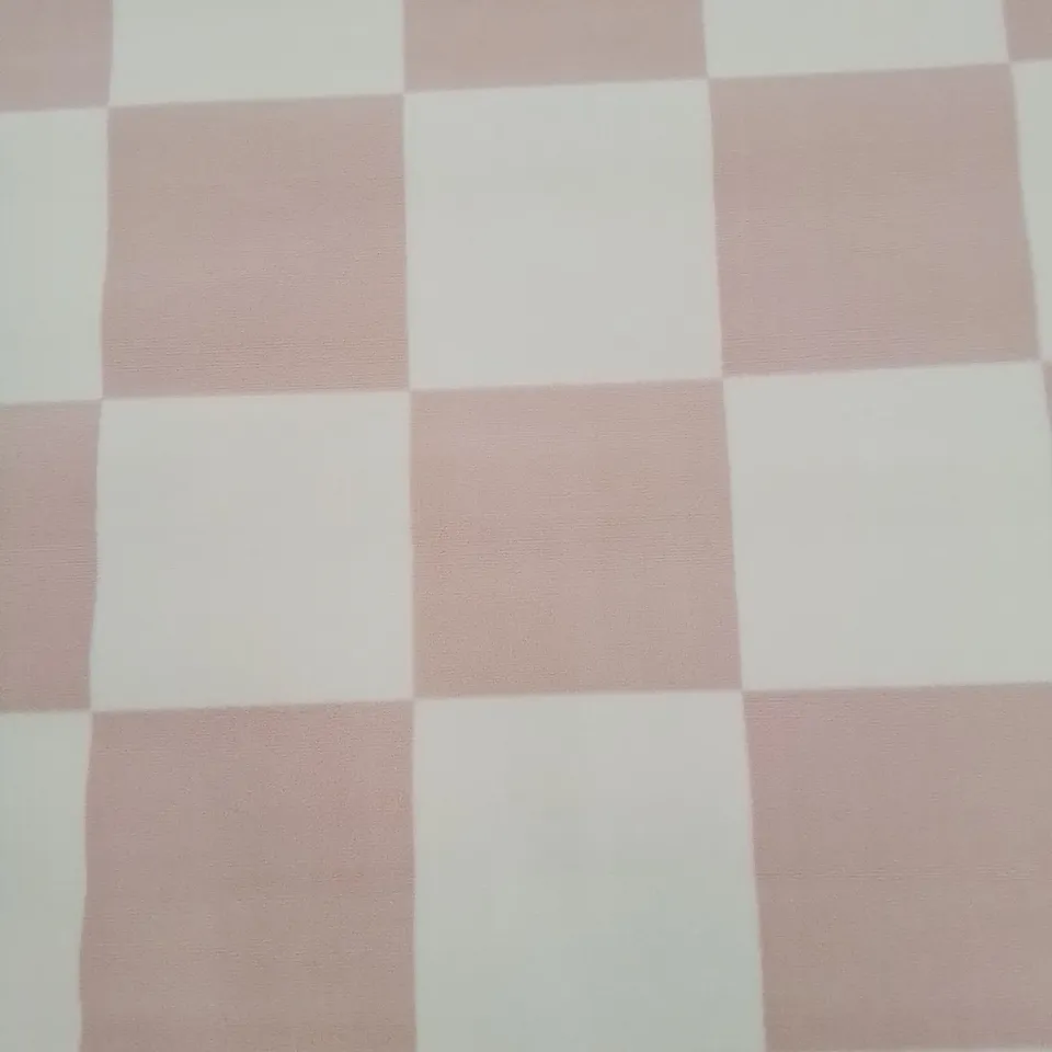 QUALITY DESIGNER MAESTRO CHEQUERED PINK DESIGN AREA RUG 160X230