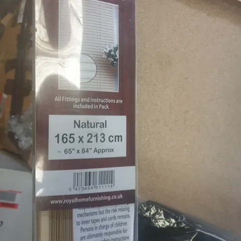 BOXED PVC WOOD EFFECT VENETIAN BLIND (1 BOX)