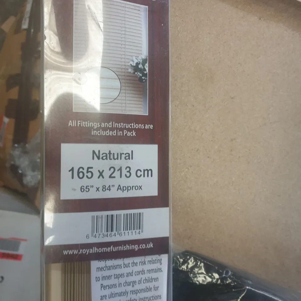 BOXED PVC WOOD EFFECT VENETIAN BLIND (1 BOX)