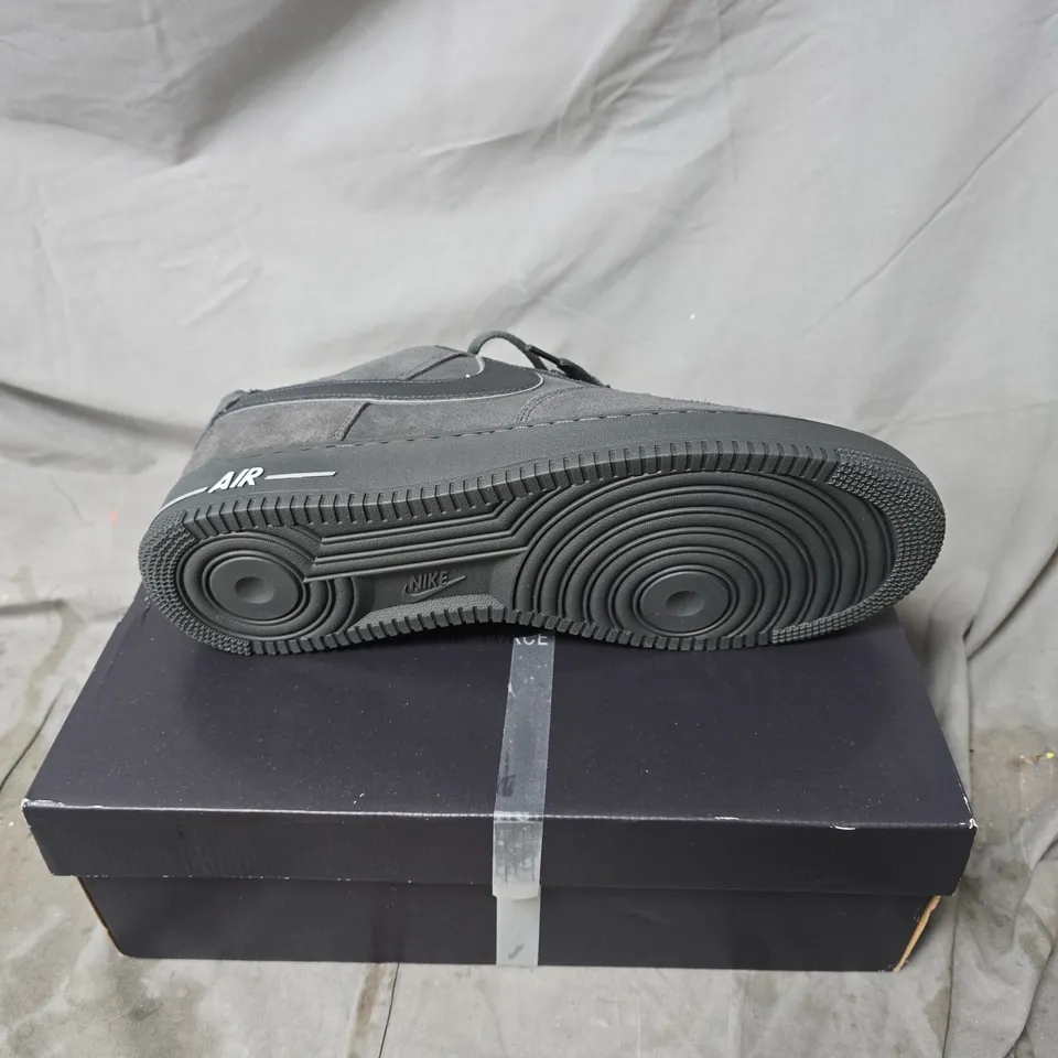 NIKE AIR FORCE 1 GREY SUEDE SNEAKERS – MEN'S (UK SIZE 13)