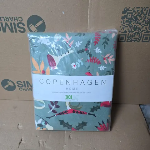 COPENHAGEN HOME KING DUVET COVER SET WITH 2 PILLOWCASES (230 X 220 CM)