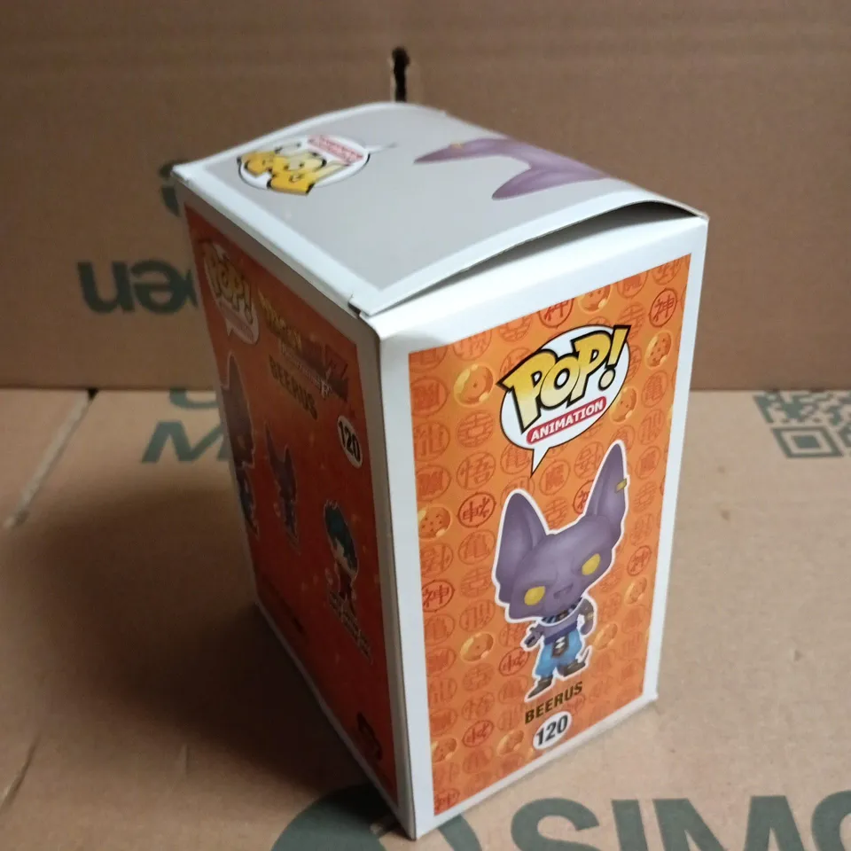 FUNKO POP! BEERUS FIGURE – DRAGON BALL Z, BOXED (NO. 120)