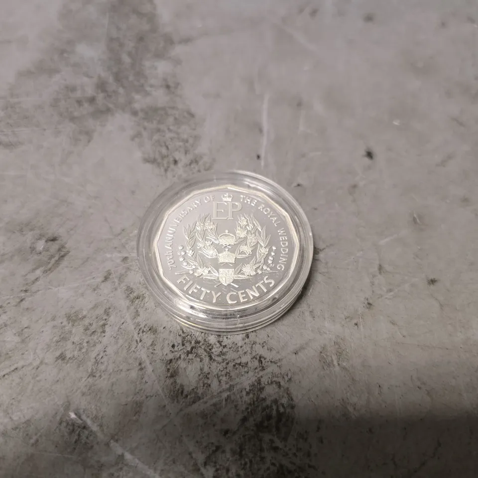 2017 70TH ANNIVERSARY OF THE ROYAL WEDDING 50 CENT 