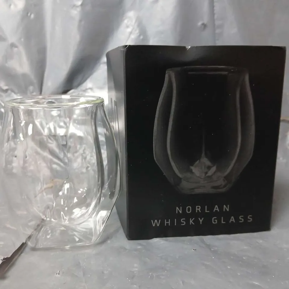 BOXED NORLAN WHISKY GLASS - COLLECTION ONLY