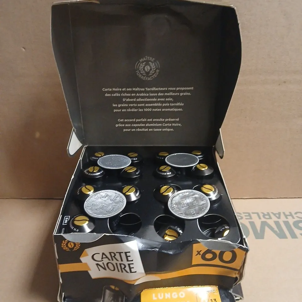 CARTE NOIRE LUNGO CLASSIQUE COFFEE CAPSULES – 60 CAPSULES