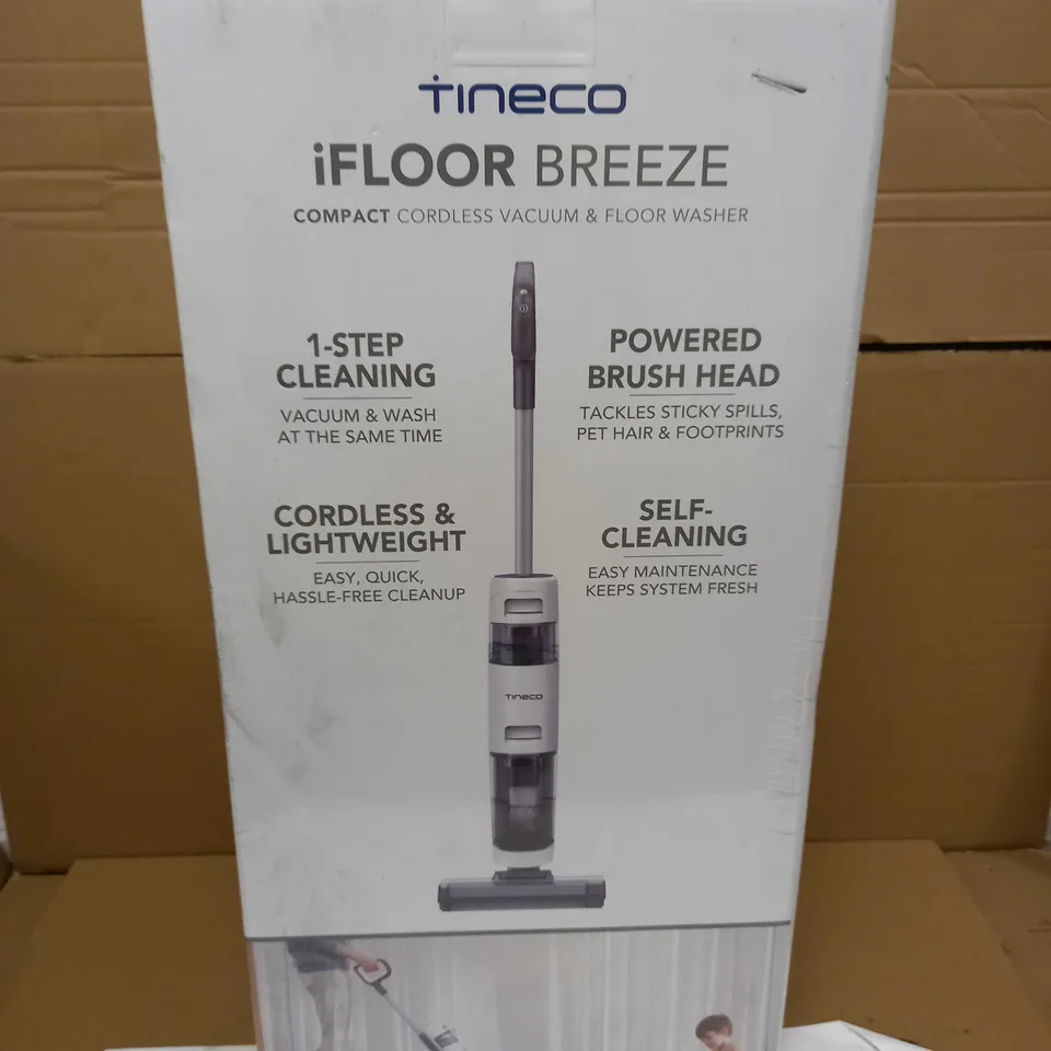 TINECO IFLOOR BREEZE COMPACT CORDLESS VACUUM & FLOOR WASHER 