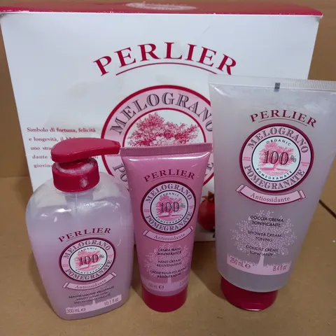 PERLIER POMEGRANATE SHOWER CREAM - HAND CREAM - LIQUID SOAP