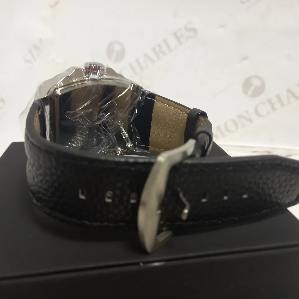 RUCKSTUHL TRIPLE DIAL LEATHER STRAP WRISTWATCH RRP £560