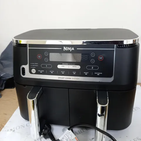 BOXED NINJA FOODI MAX 9.5L DUAL ZONE AIRFRYER AF451UK - MISSING PARTS