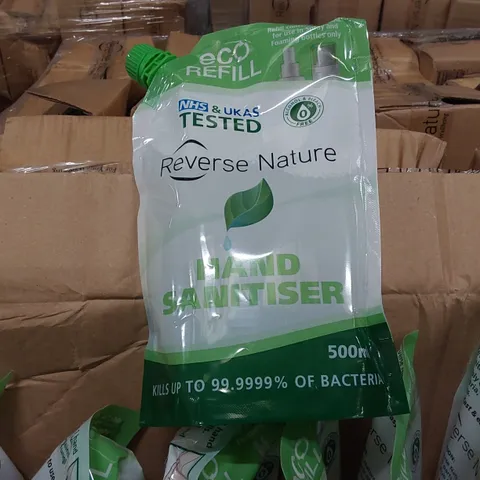 PALLET OF APPROXIMATELY 60 BOXES OF 10X 500ML REVERSE NATURE HAND SANITISERS