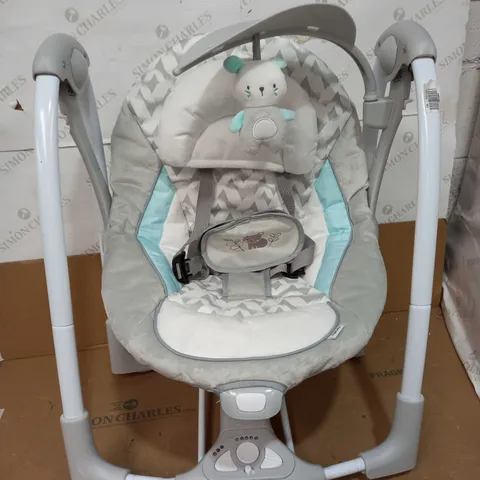 INGENUITY GREY/WHITE BABY ROCKING CHAIR
