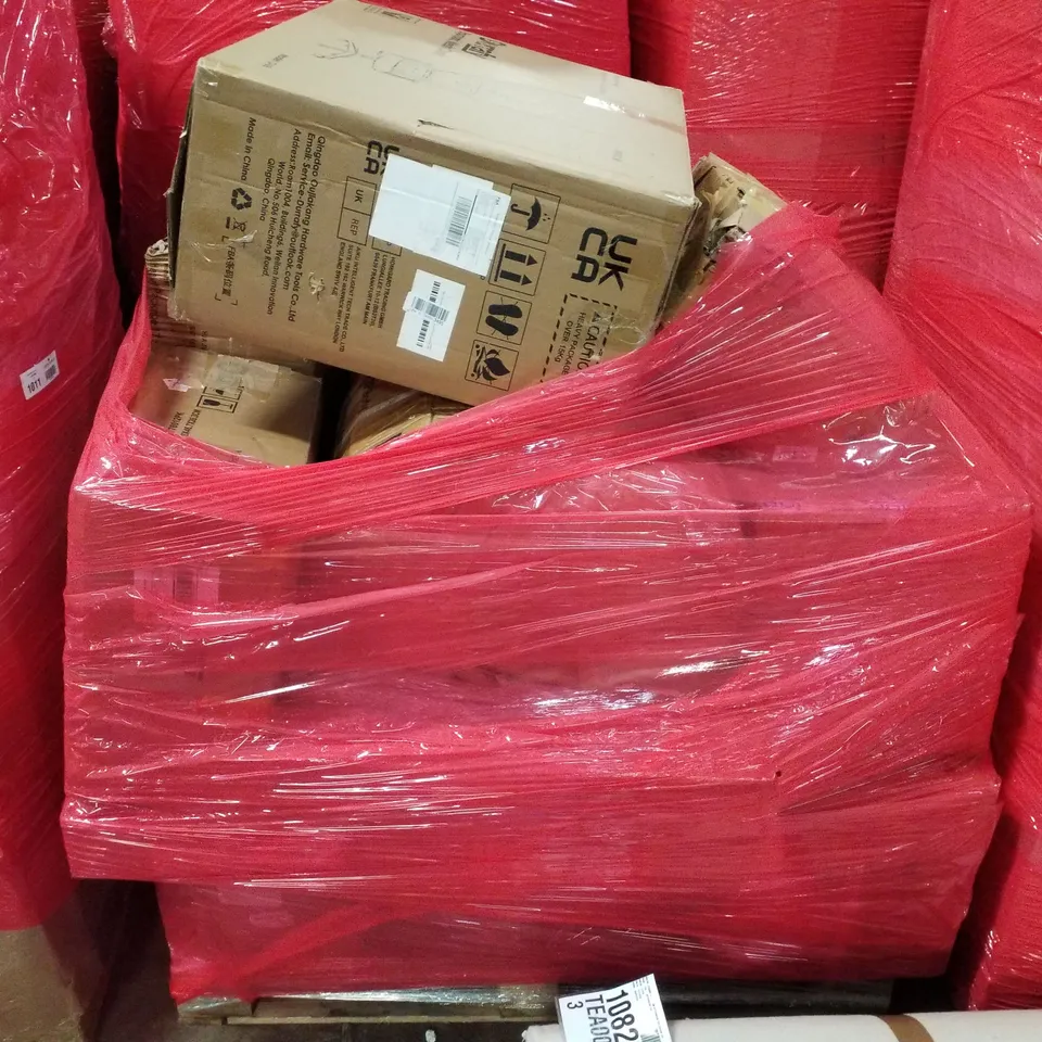 PALLET CONTAINING ASSORTED PRODUCTS INCLUDING ERGONOMIC MESH CHAIR & DEHUMIDIFIER 