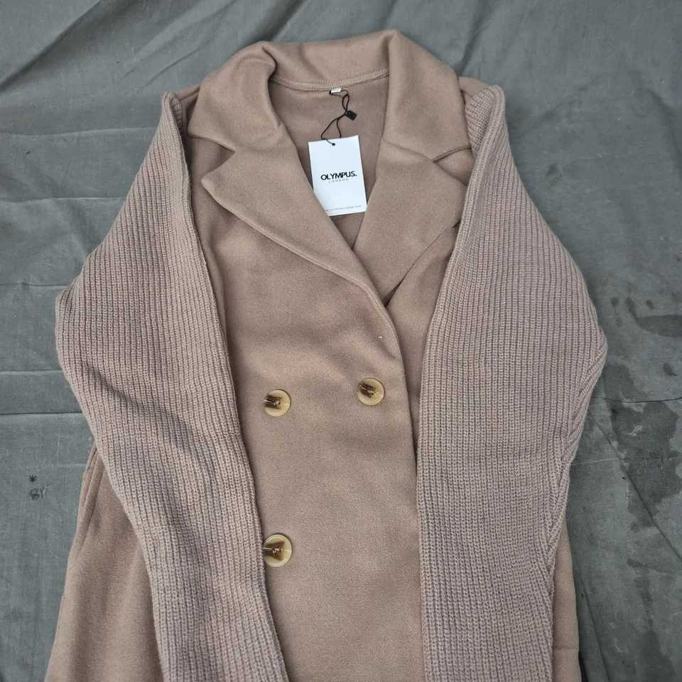 OLYMPUS LONDON CAMEL COAT - WOMEN'S WOOL-BLEND, SIZE M, 