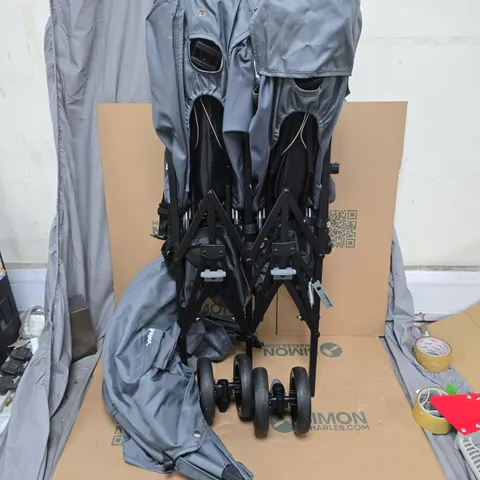 BOXED JOVIKIDS EZRA TWIN STROLLER - QUIET SHADE