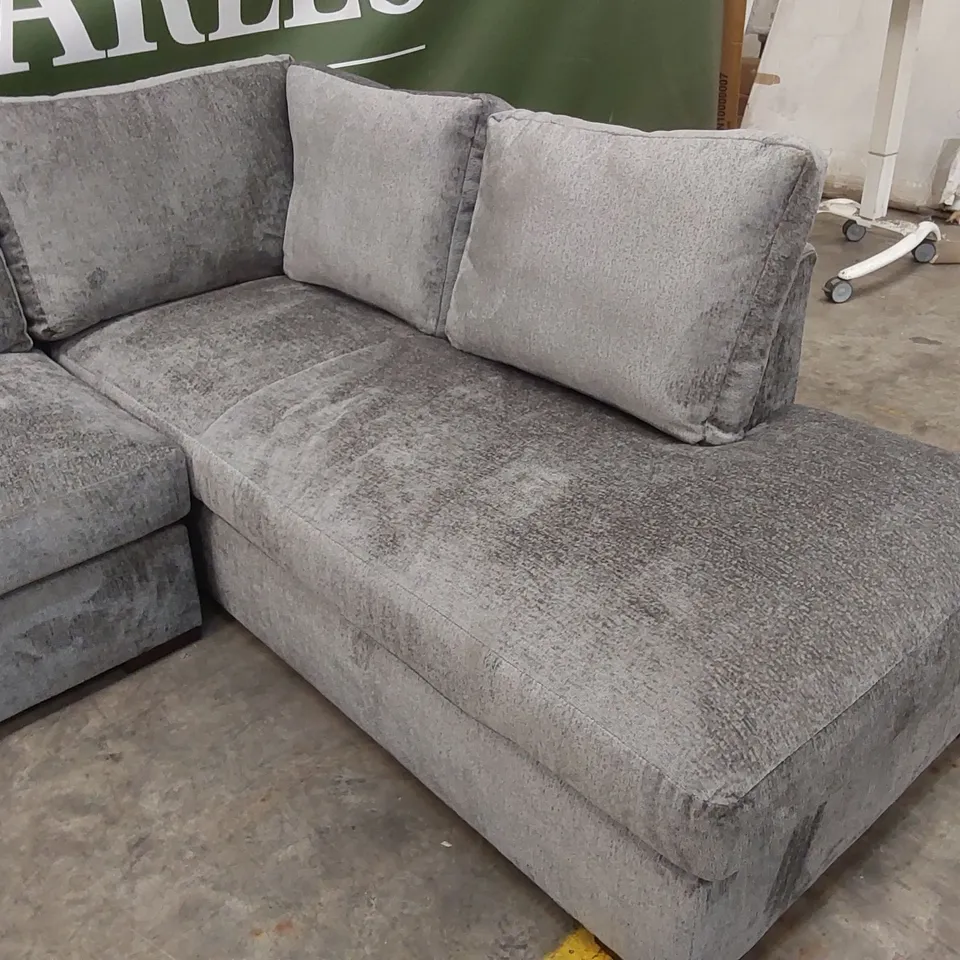 SALERNO STANDARD SEATER FABRIC CORNER CHAISE SOFA RRP £999