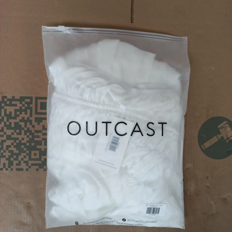 BAGGED OUTCAST LUBELA MAXI SKIRT IN WHITE SIZE XL