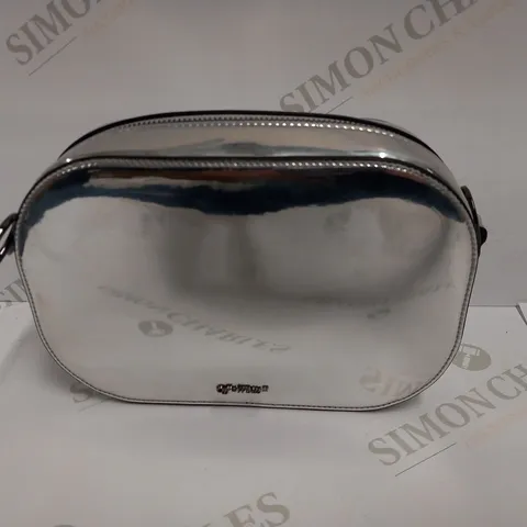 OFF-WHITE SILVER MIRROR CAMERA BAG