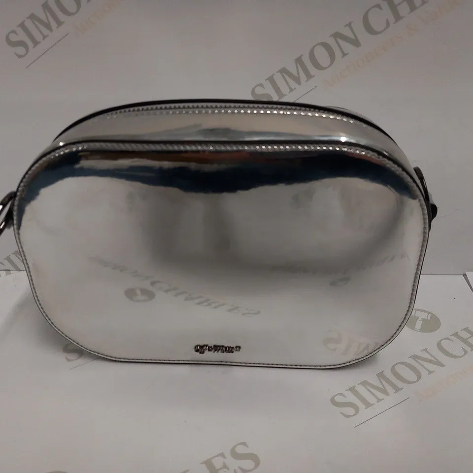 OFF-WHITE SILVER MIRROR CAMERA BAG 