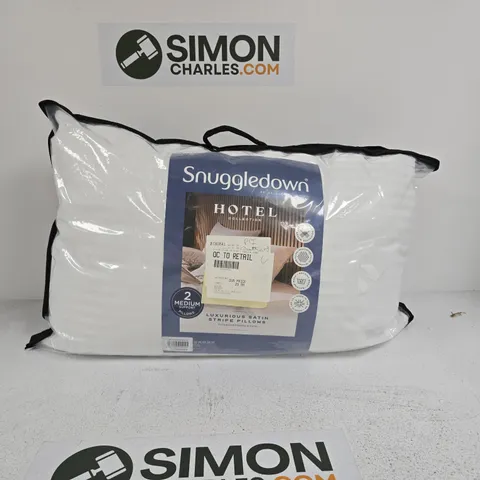 SNUGGLEDOWN HOTEL COLLECTION 2 MEDIUM PILLOWS