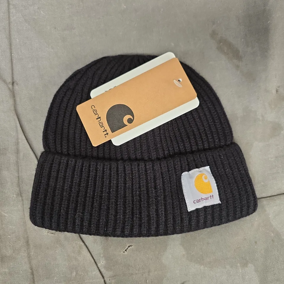 CARHARTT BEANIE HAT IN BLACK - ONE SIZE