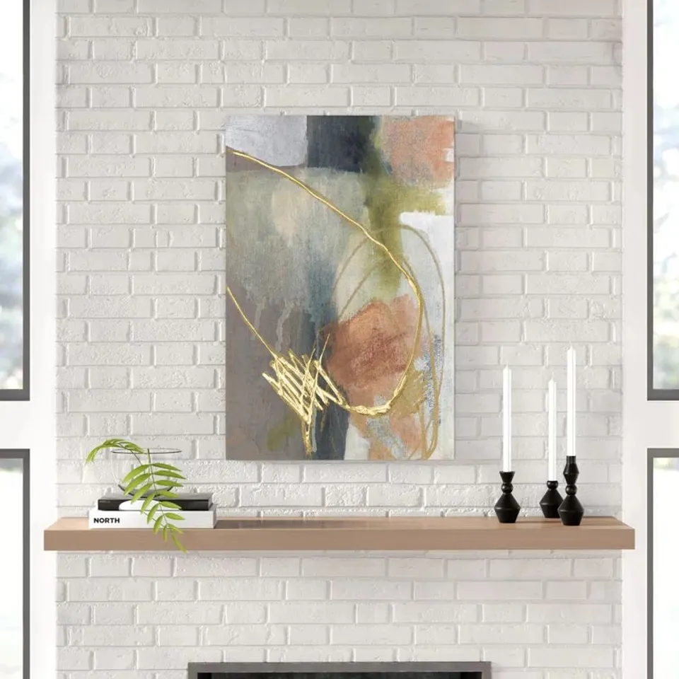 BAGGED BURNISHED LOOPS 2 BY JENNIFER GOLDBERGER PAINTING