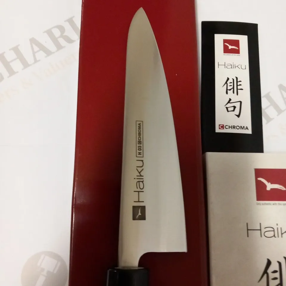 BRAND NEW BOXED CHROMA HAIKU H03 14CM CHEF'S KNIFE