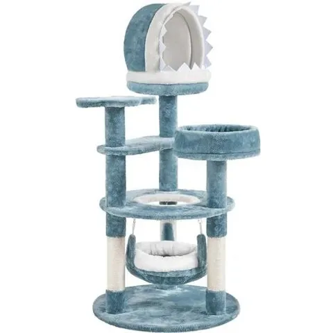 BOXED 115CM TALL OCEAN-THEMED CAT TREE (1 BOX)
