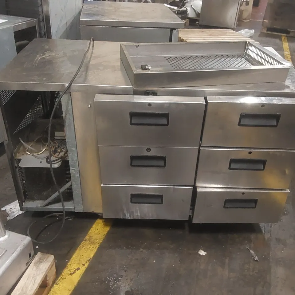 COMMERCIAL 6 DRAWER COOLING BENCH