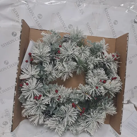 BOXED BAVARIAN LIT WREATH