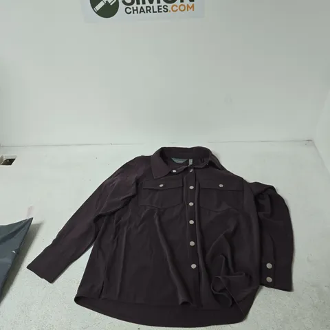 RALPH LAUREN SHIRT JACKET – DARK BROWN, UK 12 (US 10) – MADE IN CHINA