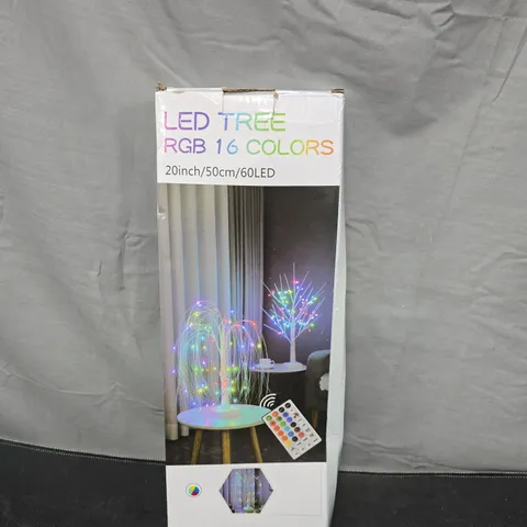 LED TREE RGB 16 COLOURS – 50CM TALL LED DECORATIVE LIGHT (60 LEDS)